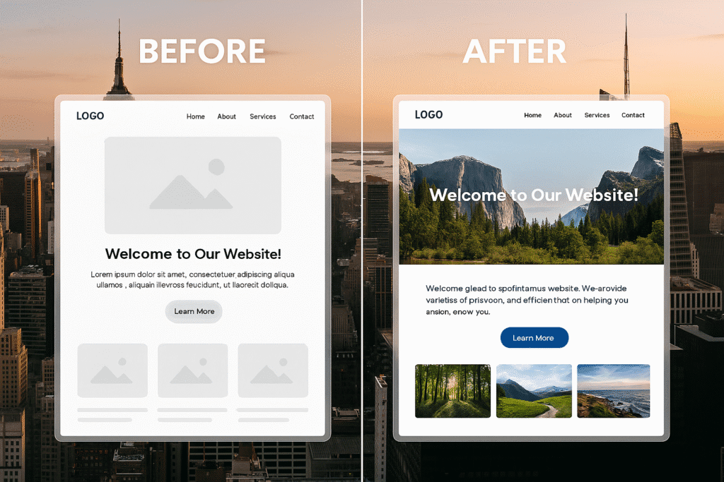 Website Redesign Before After