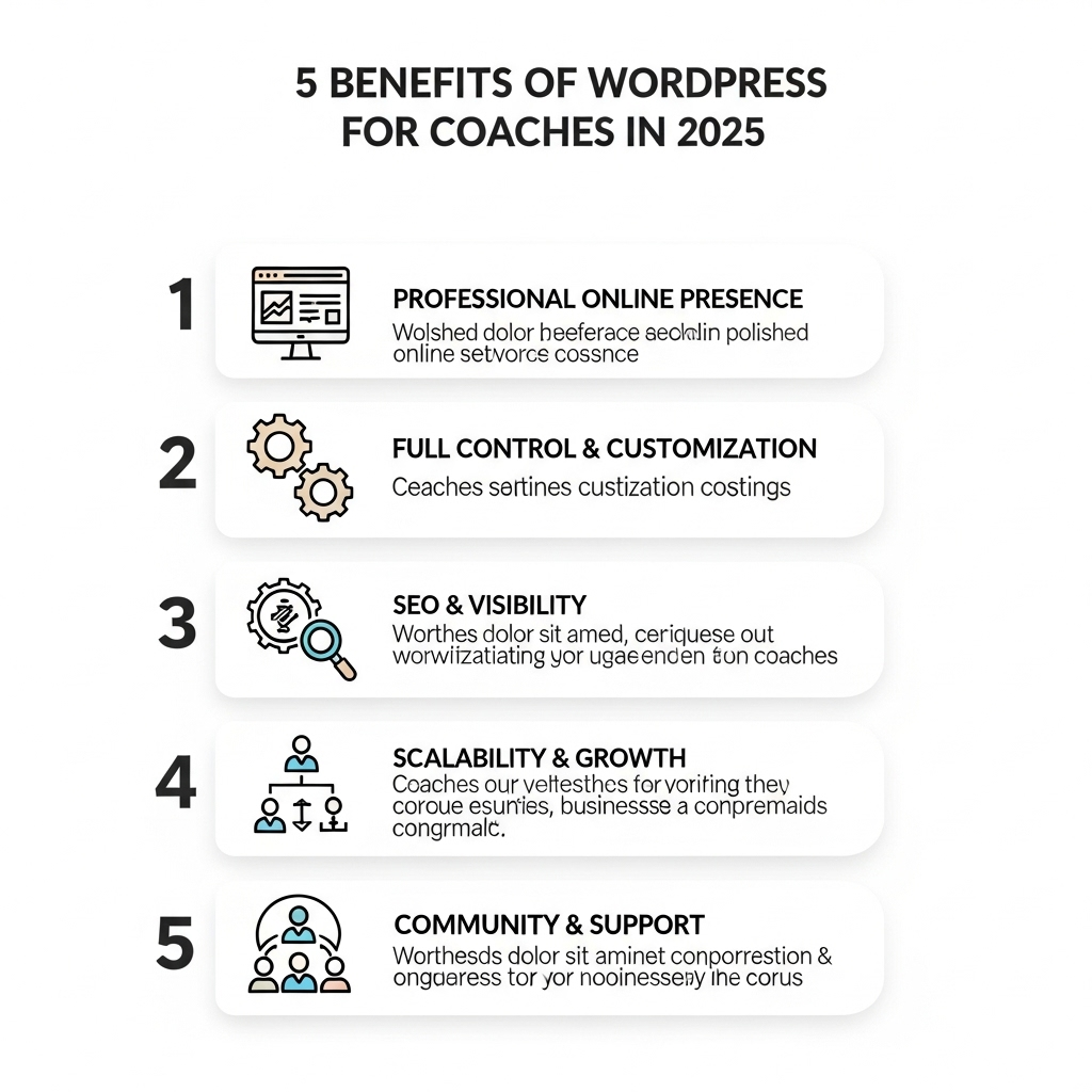 5 Benefits of WordPress for Coaches in 2025