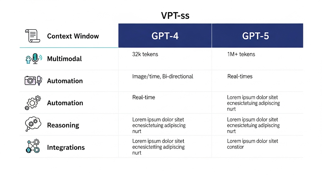 infographic with 5 key GPT-5 improvements for business owners